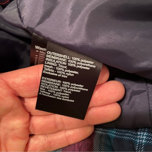 Burton, plaid women’s snowboarding Jacket, insulated, sz L - Picture 12 of 15